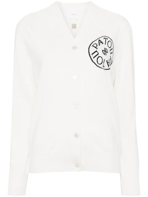 Patou logo cardigan