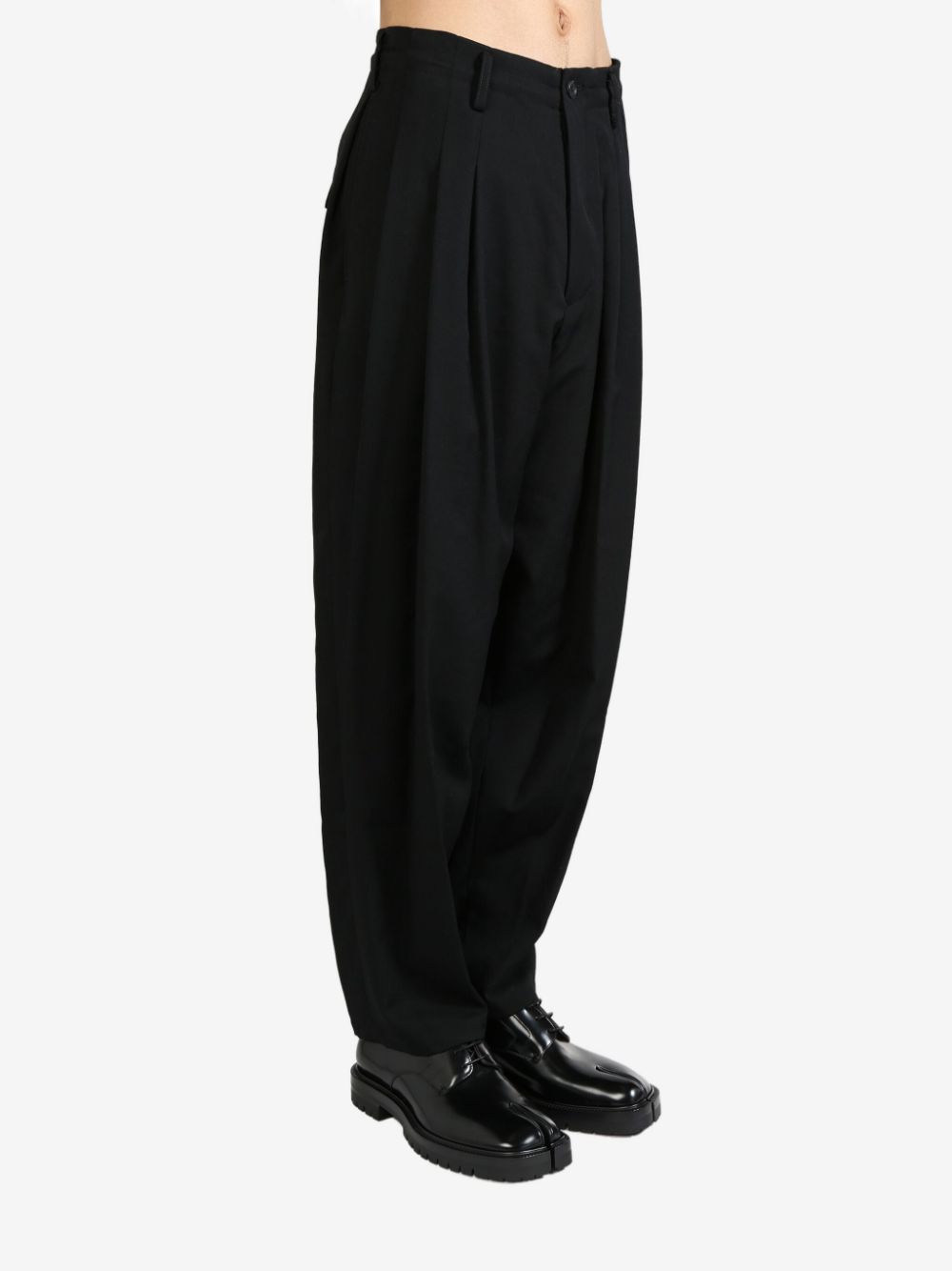 Yohji Yamamoto 8 Tucks trousers - Zwart