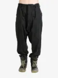 Yohji Yamamoto drop crotch trousers - Black