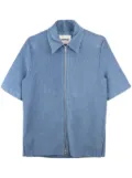 Jil Sander zip-up shirt - Blue