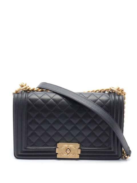 HOT SALE CHANEL 2019 Boy Chanel matelasse chain shoulder bag Women