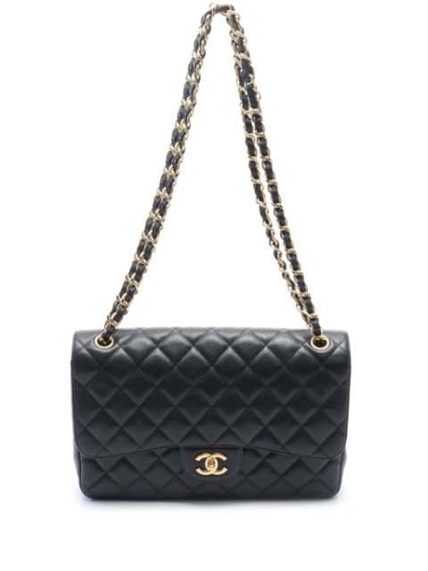 Affordable HOT SALE CHANEL 2011 Classic Flap Jumbo shoulder bag Women