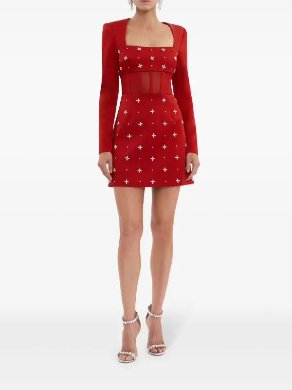 Rebecca Vallance x Nicky Hilton Carmella Mini Dress | Red