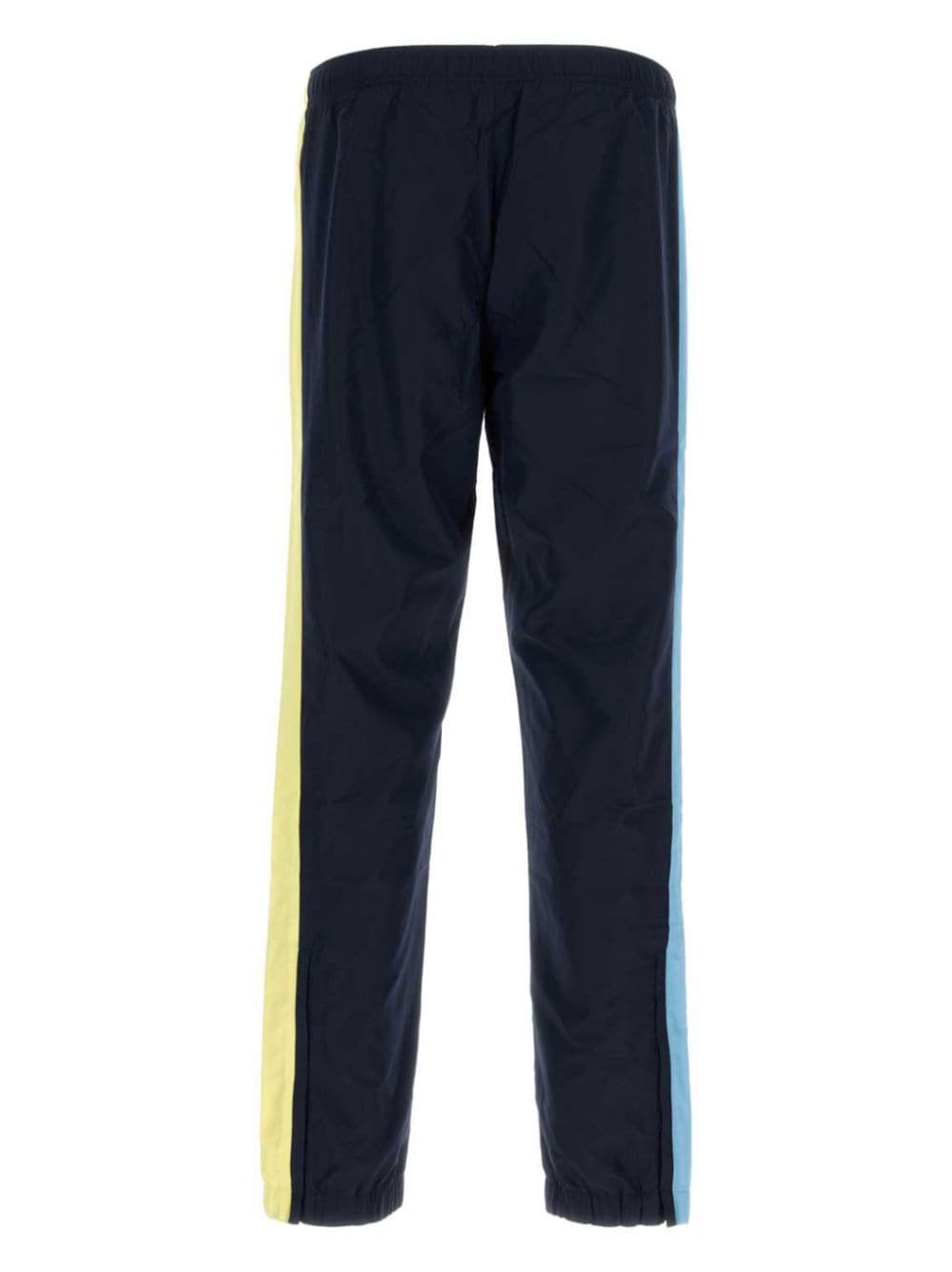 Lacoste side-stripe track pants - Blauw