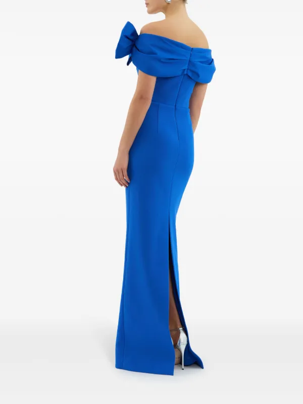 【REBECCA VALLANCE】AZZURRA GOWN ホルターネック タフタガウン Azzurra Strap Midi Dress – Rebecca Vallance