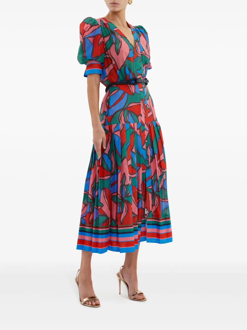 Rebecca Vallance Romona midi-jurk Roze