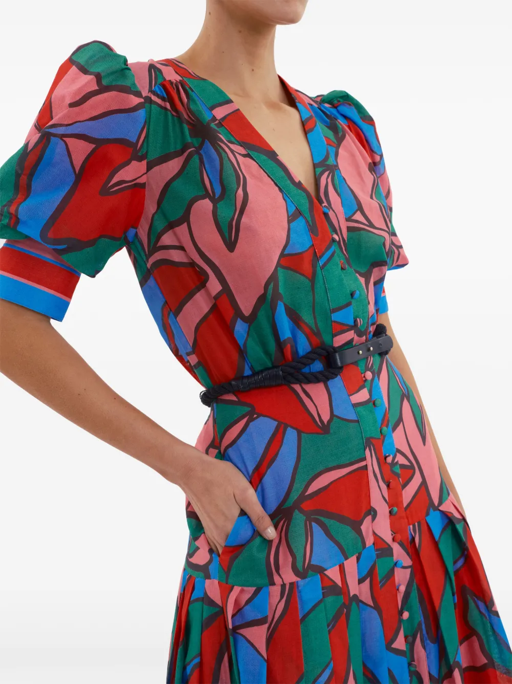Rebecca Vallance Romona midi-jurk Roze