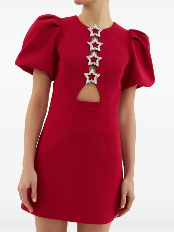 【REBECCA VALLANCE】スターディアマンテペンシルドレスAkari Rebecca Vallance Akari Mini Dress | Red | FARFETCH