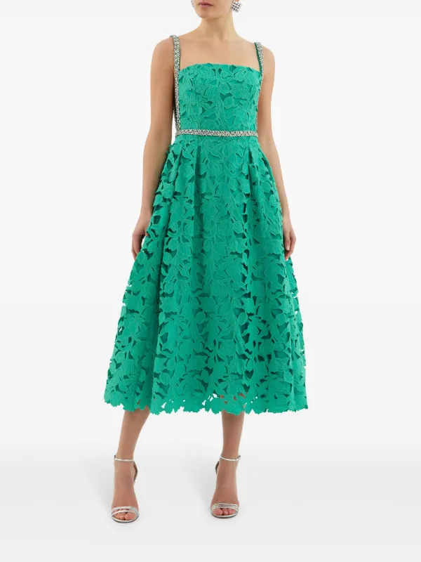 ◆関税込◆【REBECCA VALLANCEC】embellished midi dress Estella embellished midi dress in black - Rebecca Vallance