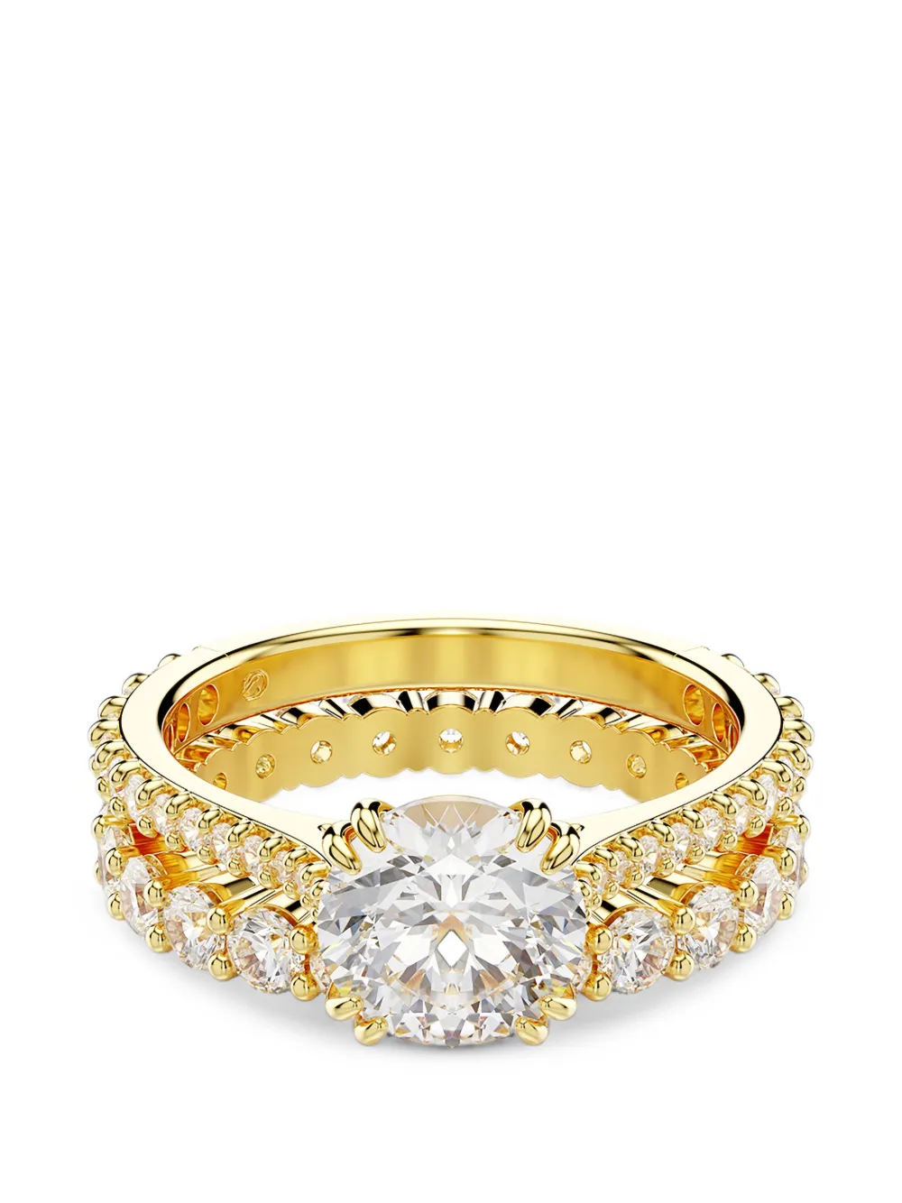 Swarovski crystal-embellished eternity rings - Oro
