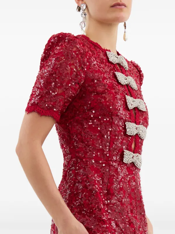 国内発| REBECCA VALLANCE x NICKY HILTON Leyla ミニドレス Rebecca Vallance x Nicky Hilton Leyla Mini Dress | Red
