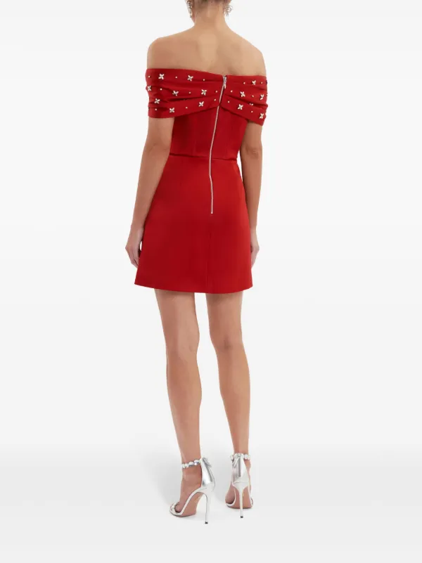 Rebecca Vallance x Nicky Hilton Carmella Mini Dress | Red