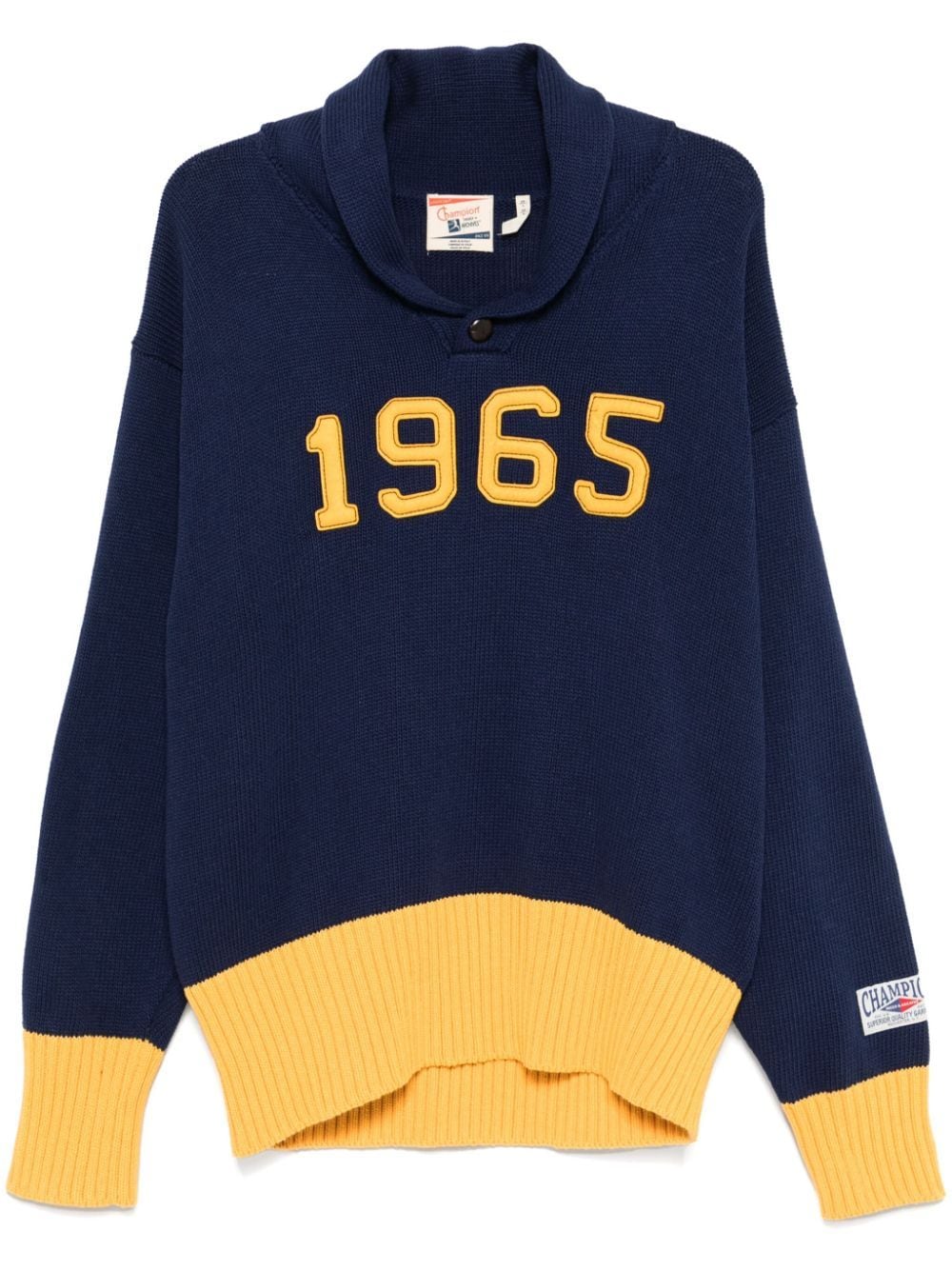 Shop Champion 1965-patch Sweater In Blue