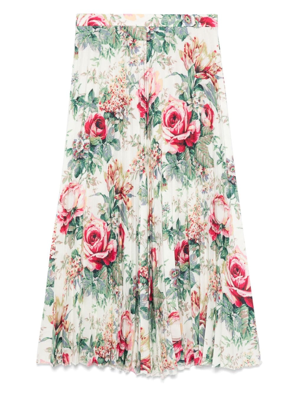 Junya Watanabe floral-print maxi skirt - Wit