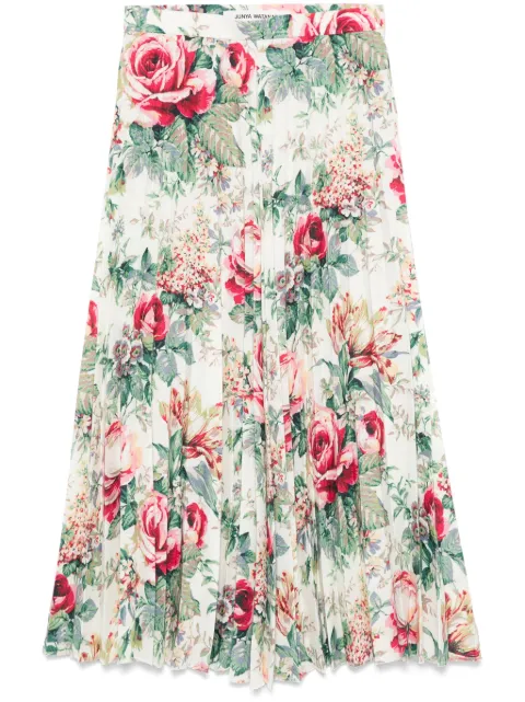 Junya Watanabe floral-print maxi skirt