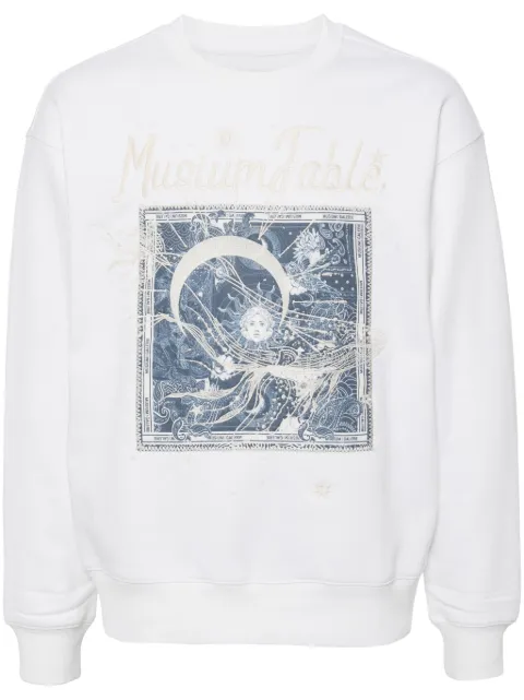 Musium Div. logo embroidery sweatshirt
