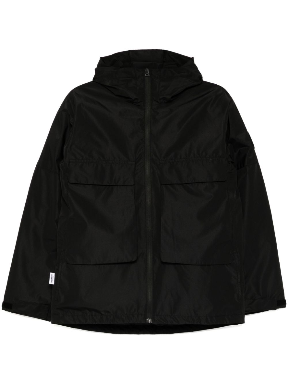 Chocoolate Hooded Puffer Jacket In Black