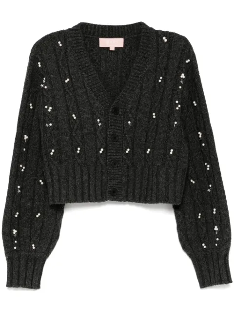 BAPY BY *A BATHING APE® faux-pearl embellished cardigan