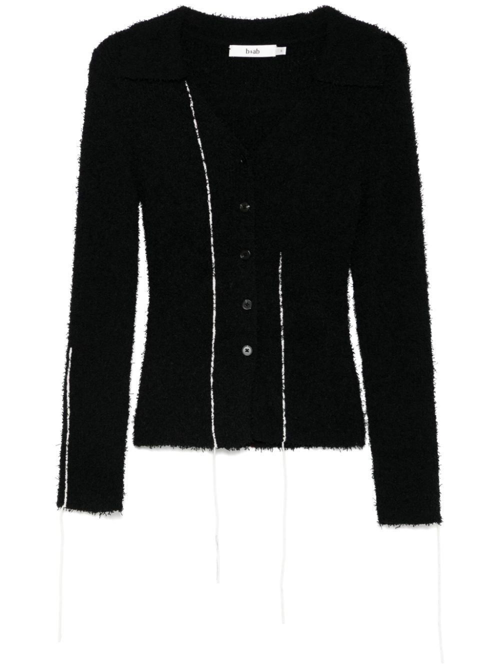 b+ab textured cardigan - Black