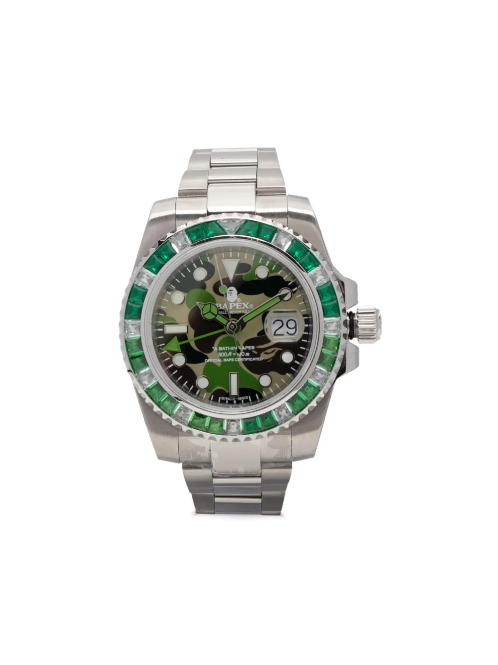 A BATHING APE Type 2 BAPEX ABC Camo Crystal Stone Green FARFETCH AE