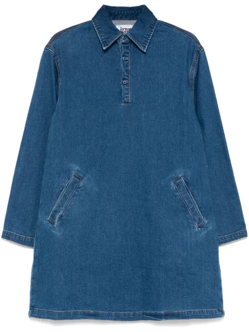 Robe courte en jean à empiècements - izzue - Modalova