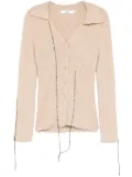 b+ab textured cardigan - Neutrals