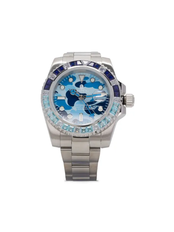 A BATHING APE Type 2 BAPEX ABC Camo Crystal Stone Blue FARFETCH AO