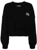 Musium Div. relax cable-knit jumper - Black
