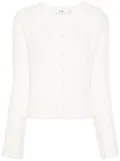b+ab contrast-knit cardigan - Neutrals