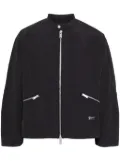 FIVE CM logo-patch zip-up jacket - Black