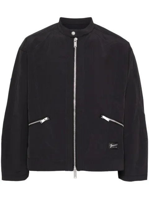 FIVE CM logo-patch zip-up jacket