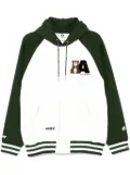 AAPE BY *A BATHING APE® logo-patch hooded jacket - Grey