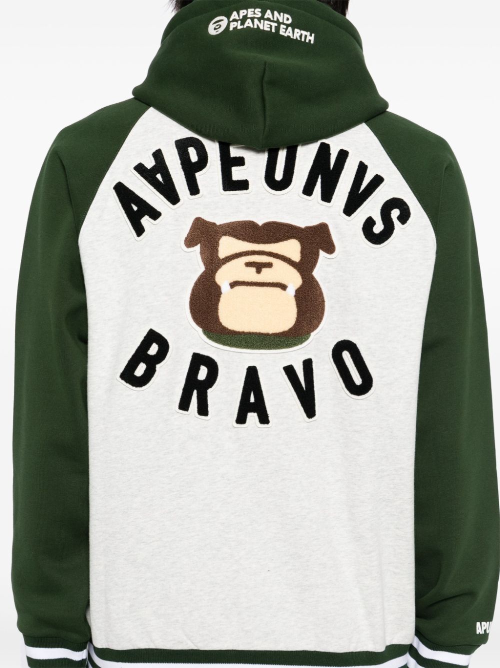 AAPE BY *A BATHING APE logo-patch hooded jacket Men