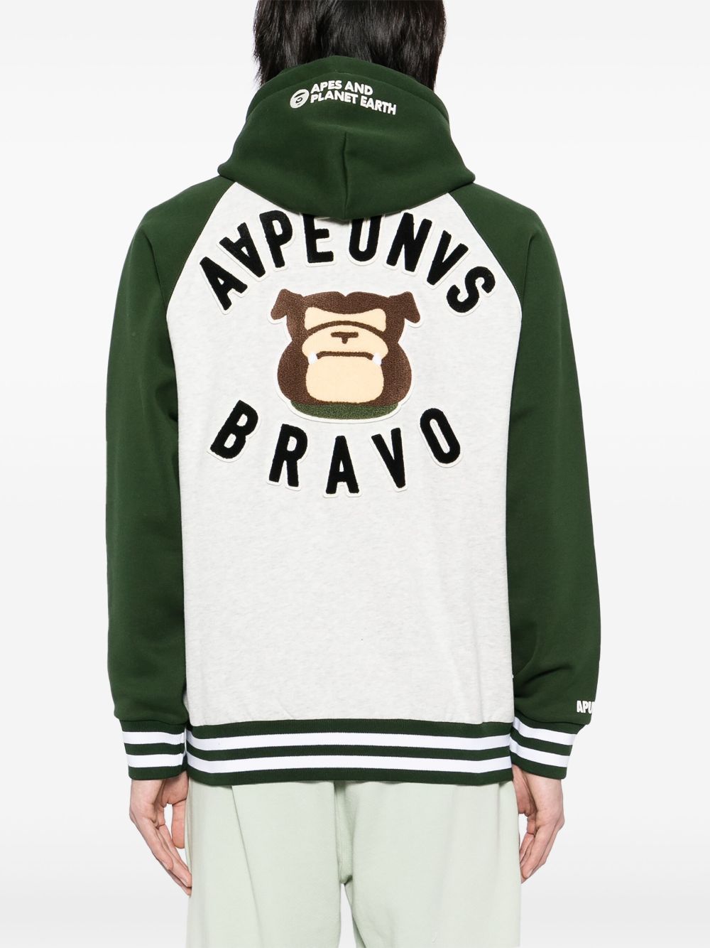 AAPE BY *A BATHING APE logo-patch hooded jacket Men