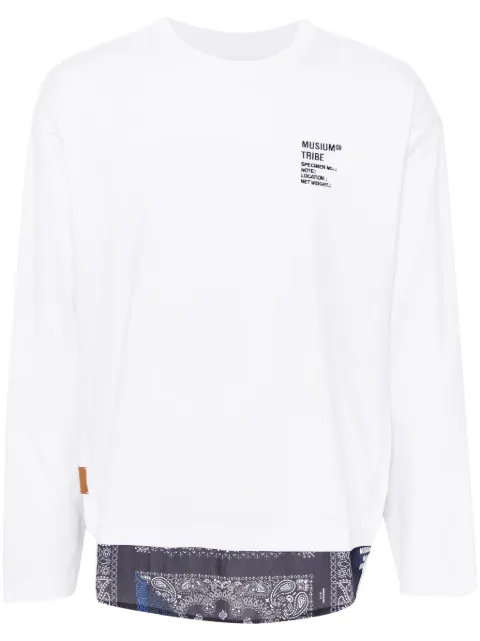 Musium Div. logo-embroidered T-shirt