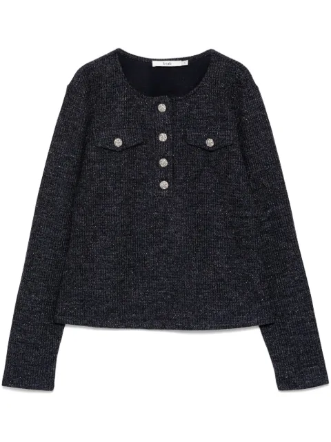 b+ab henley knitted top