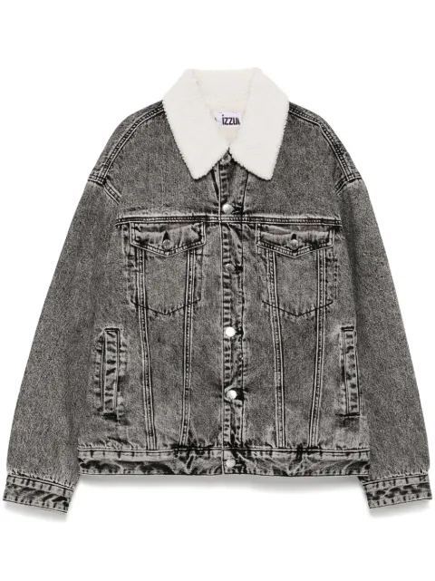 izzue denim fleece collar jacket