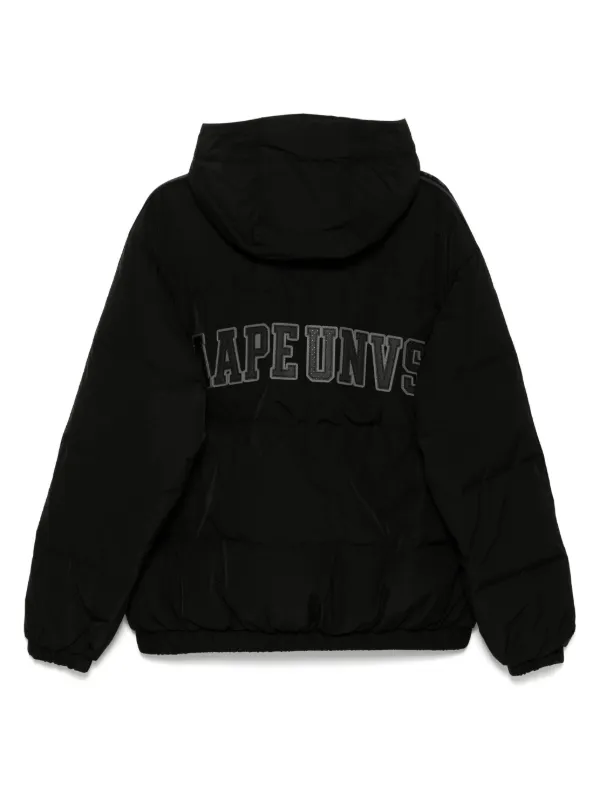 関送込【AAPE by A BATHING APE】ムーンフェイス ロゴ パーカー AAPE Moonface logo hooded varsity jacket | Bape official