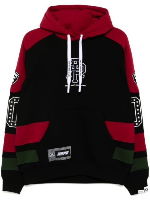 AAPE BY *A BATHING APE logo stripe hoodie Men