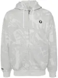 AAPE BY *A BATHING APE® Moonface logo hooded jacket - Grey