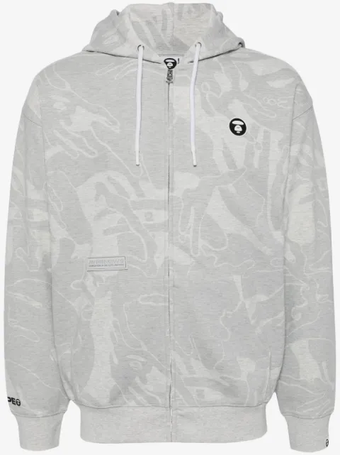 AAPE BY *A BATHING APE® Moonface logo hooded jacket