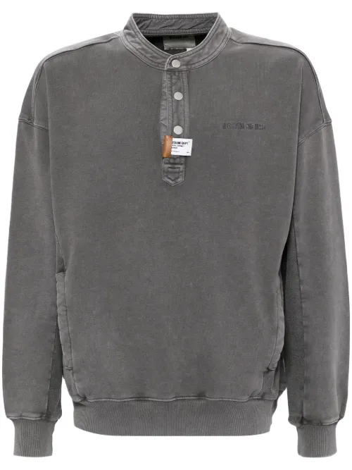 Musium Div. sweat Henley - Gris - Musium Div. - Modalova