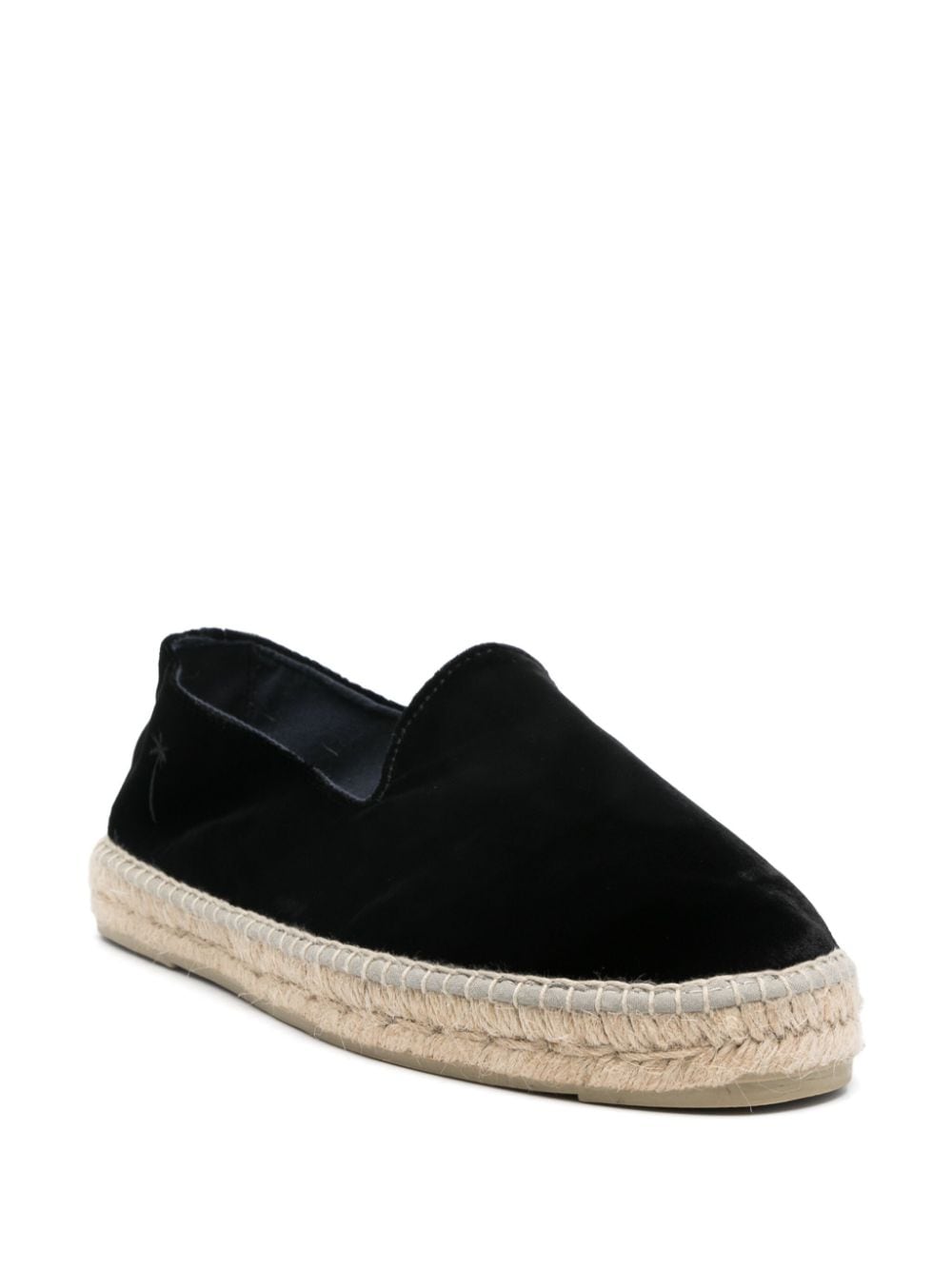 Manebi Fluwelen espadrilles - Zwart