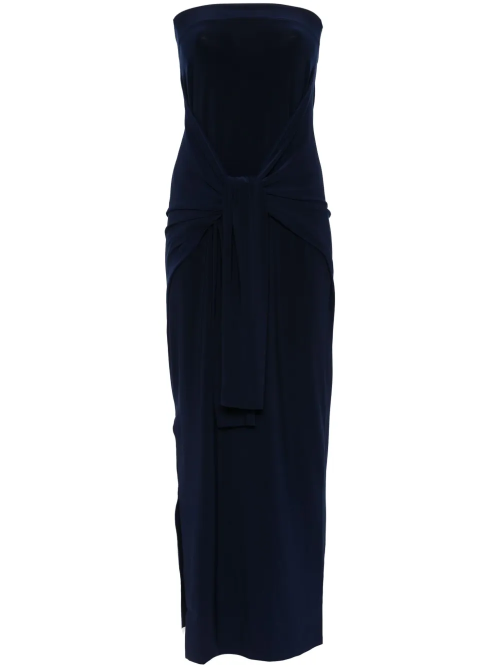 Norma Kamali Asymmetrische avondjurk Blauw