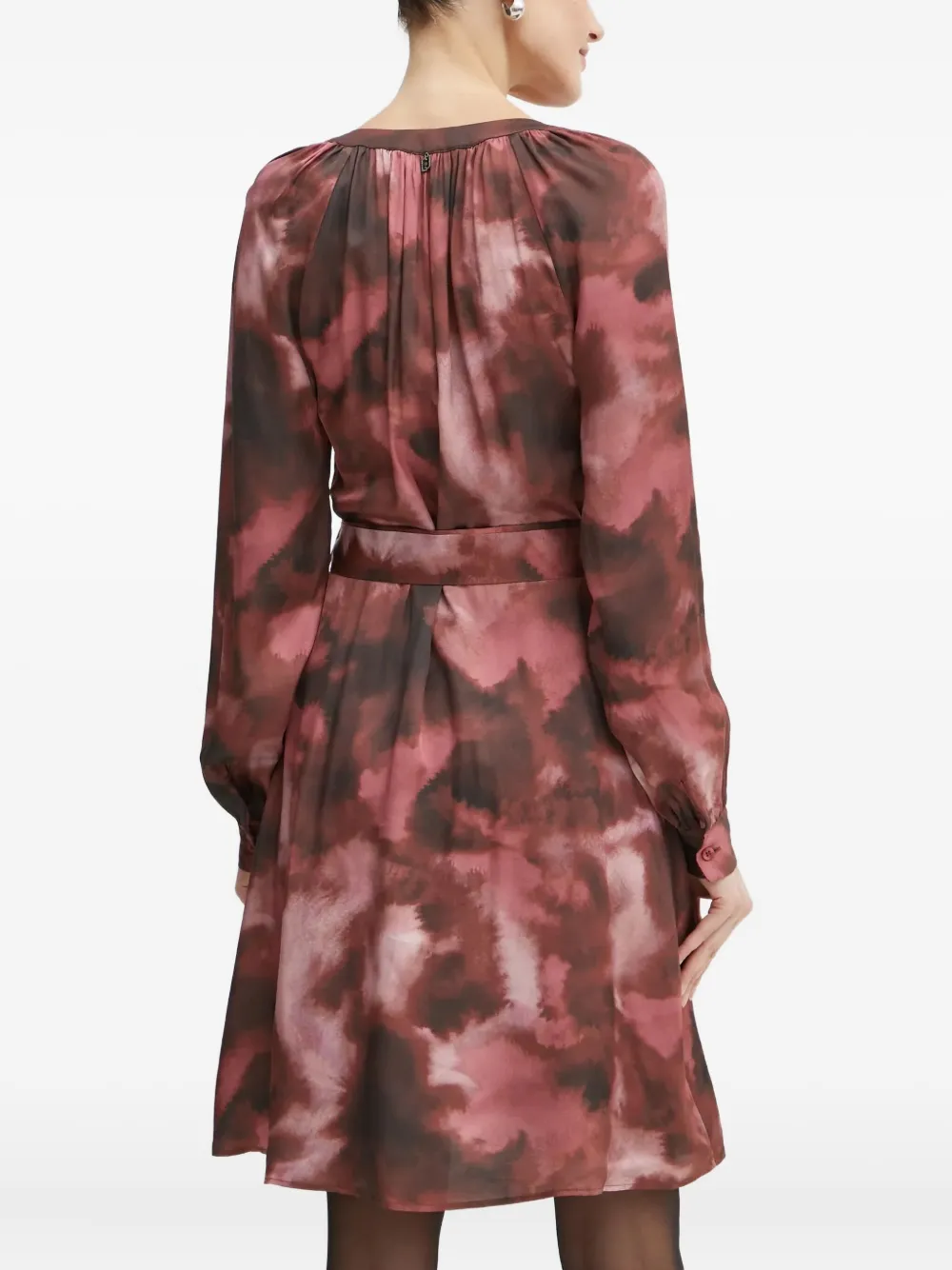 LIU JO Midi-jurk met lange mouwen Roze