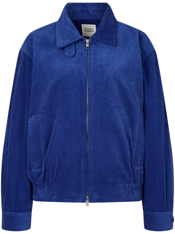 【美品】STUDIO TOMBOY コーデュロイ ボンバージャケット STUDIO TOMBOY コーデュロイ ボンバージャケット | ブルー