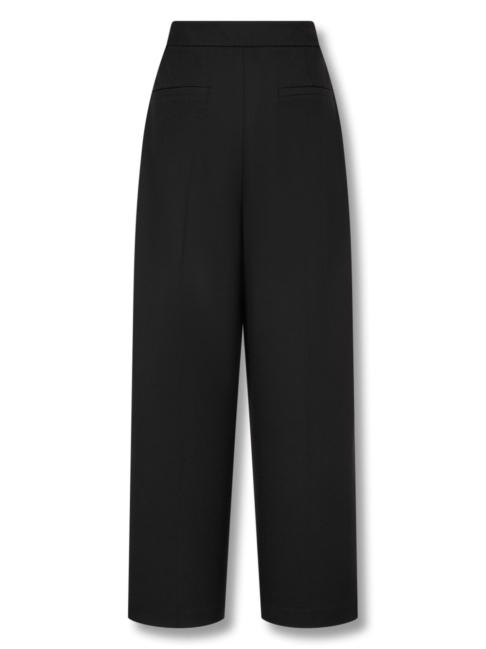 STUDIO TOMBOY one-tuck cotton trousers - Zwart