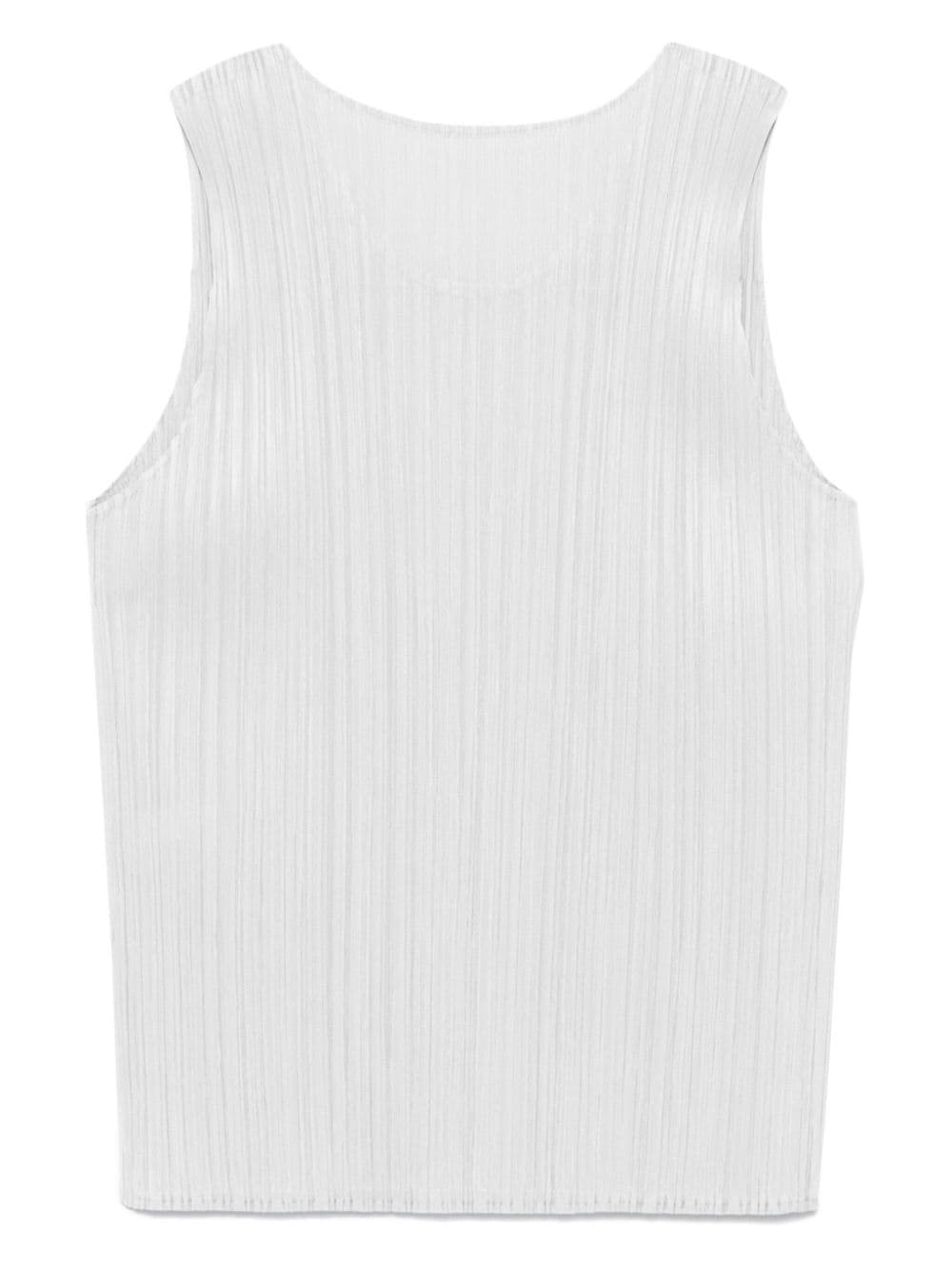 Pleats Please Issey Miyake Plissé tanktop - Grijs