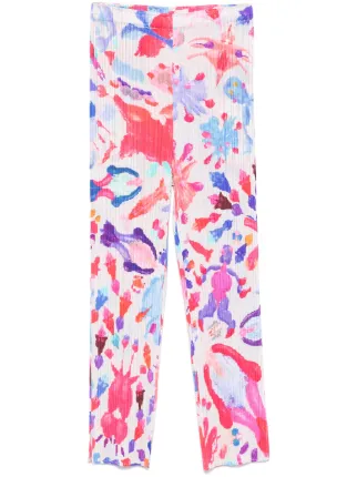 Pleats Please Issey Miyake Dance With New Friends Trousers | Pink  