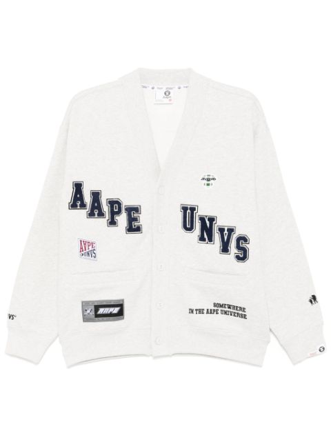 AAPE BY *A BATHING APE logo-patch cardigan Men